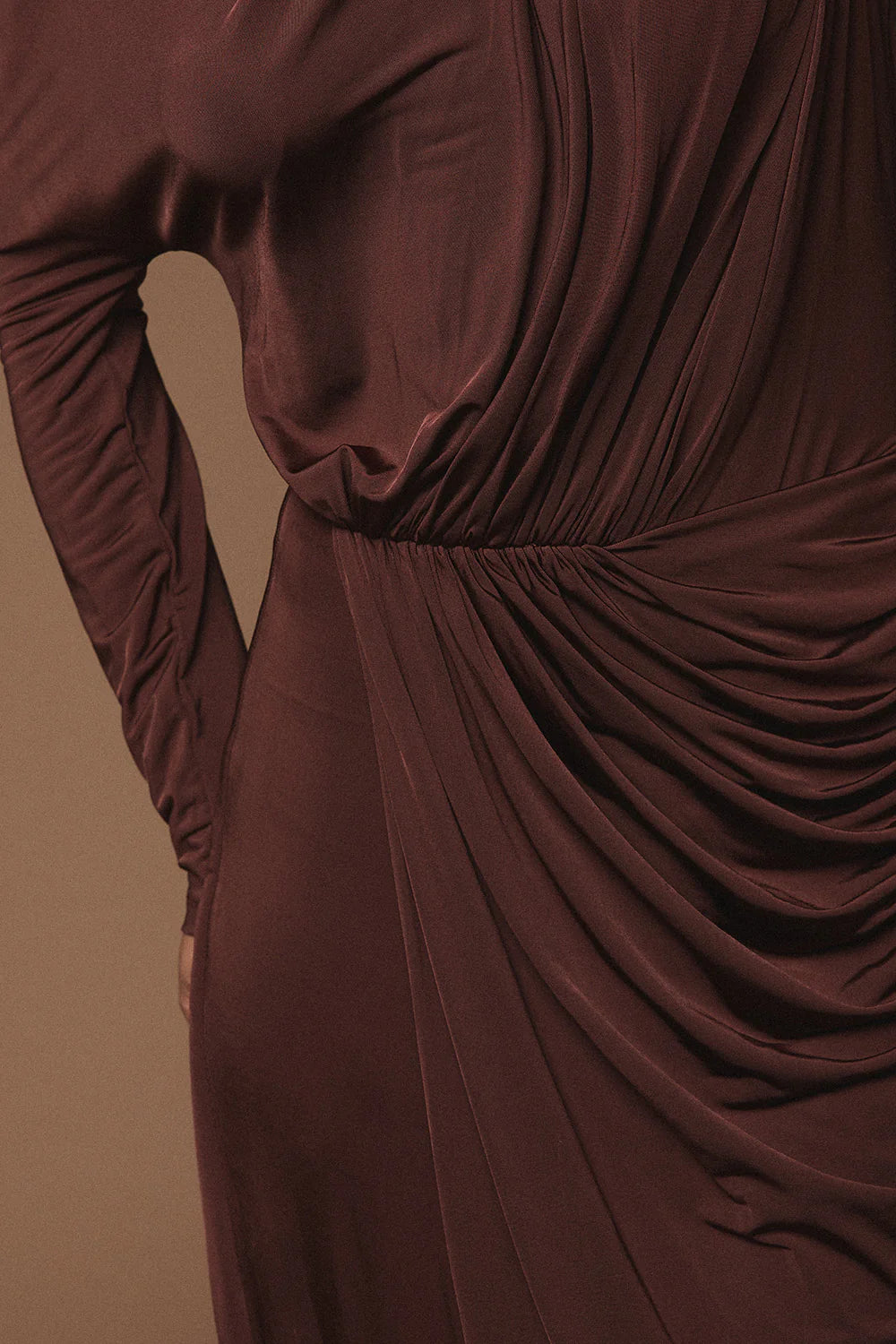 VESTIDO ARTISTRY OF NATURE BROWN
