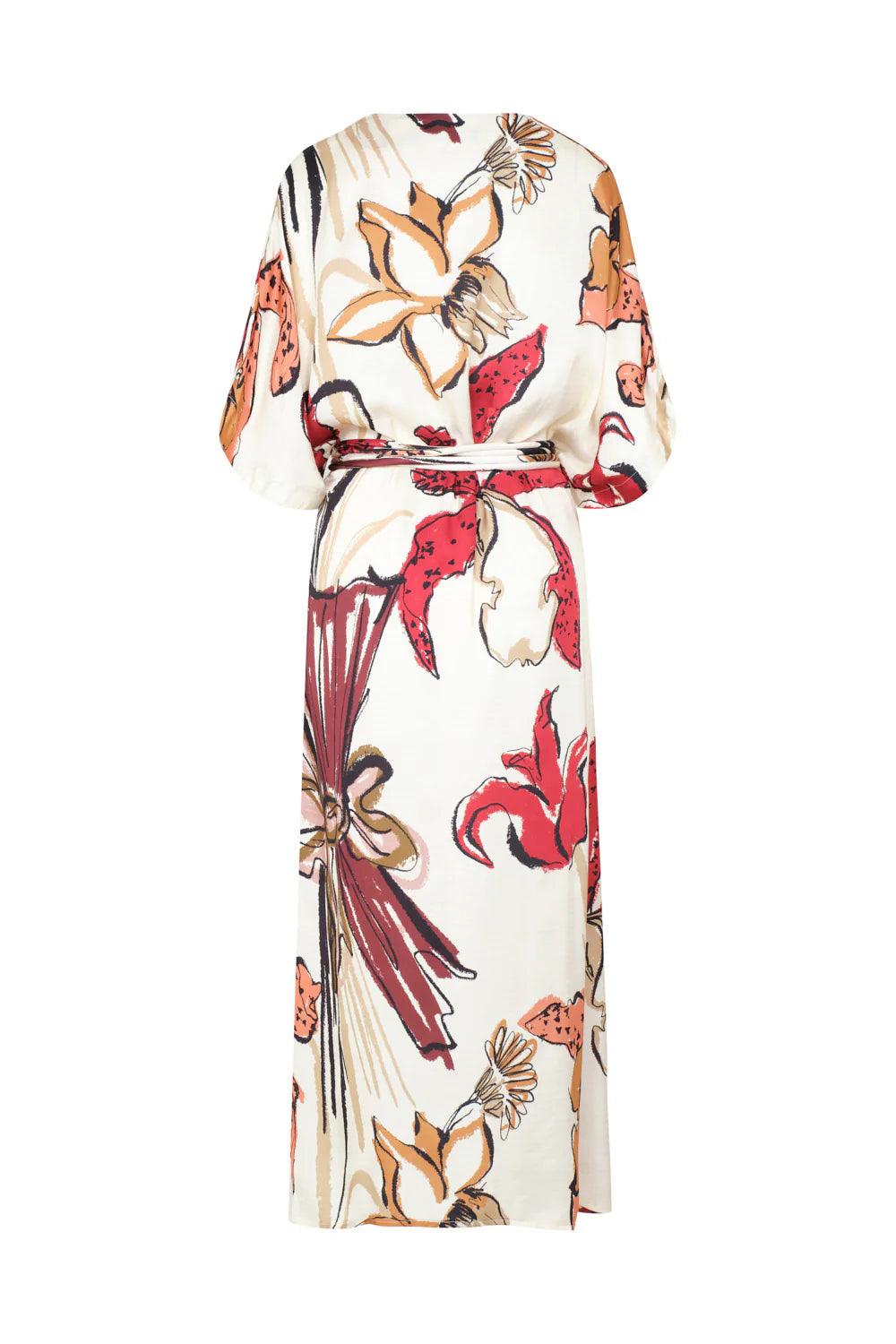 VESTIDO LÍRICA IVORY BURGUNDY