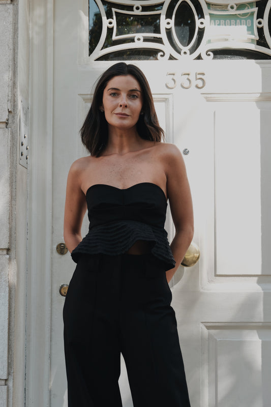 CROP TOP DEL MAR NEGRO