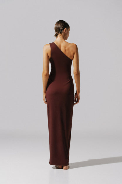 VESTIDO ALLENDE CHOCOLATE BAOBAB