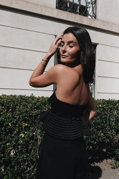 CROP TOP DEL MAR NEGRO
