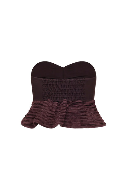 CROP TOP DEL MAR BROWN