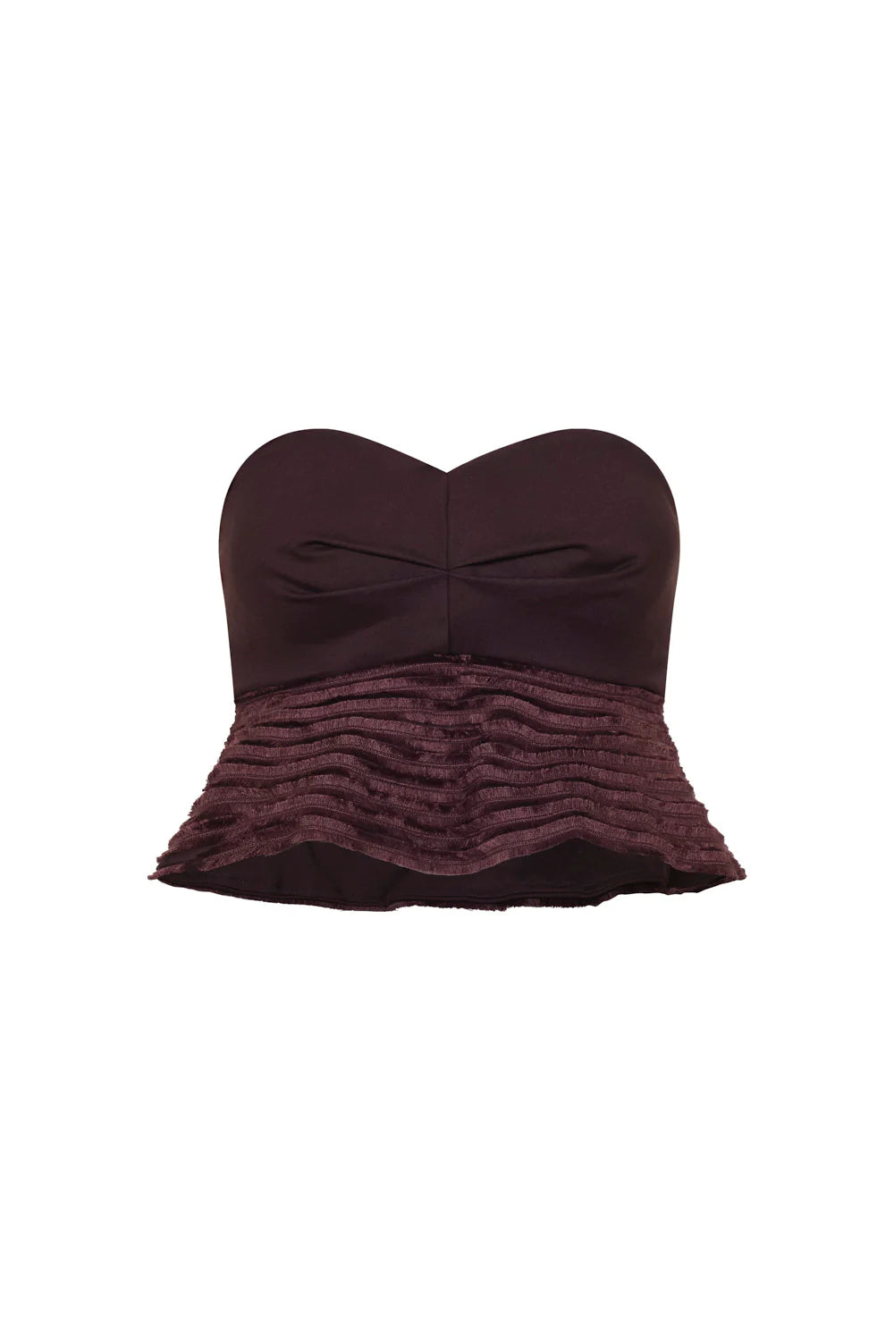 CROP TOP DEL MAR BROWN