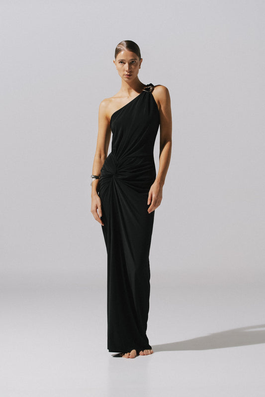 VESTIDO CANOA NEGRO BAOBAB