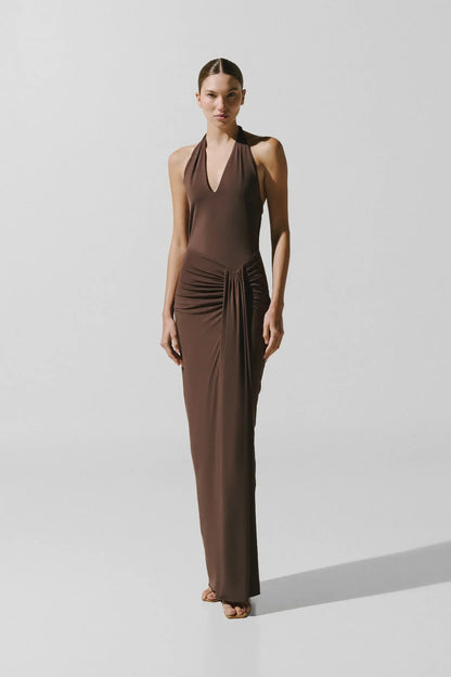 DONATELLA MAXI DRESS MOCA