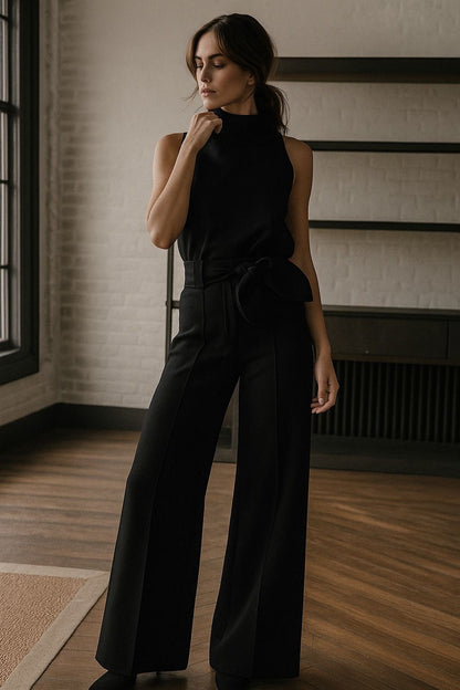 BLUSA NOCHE DE LIRIOS NEGRO