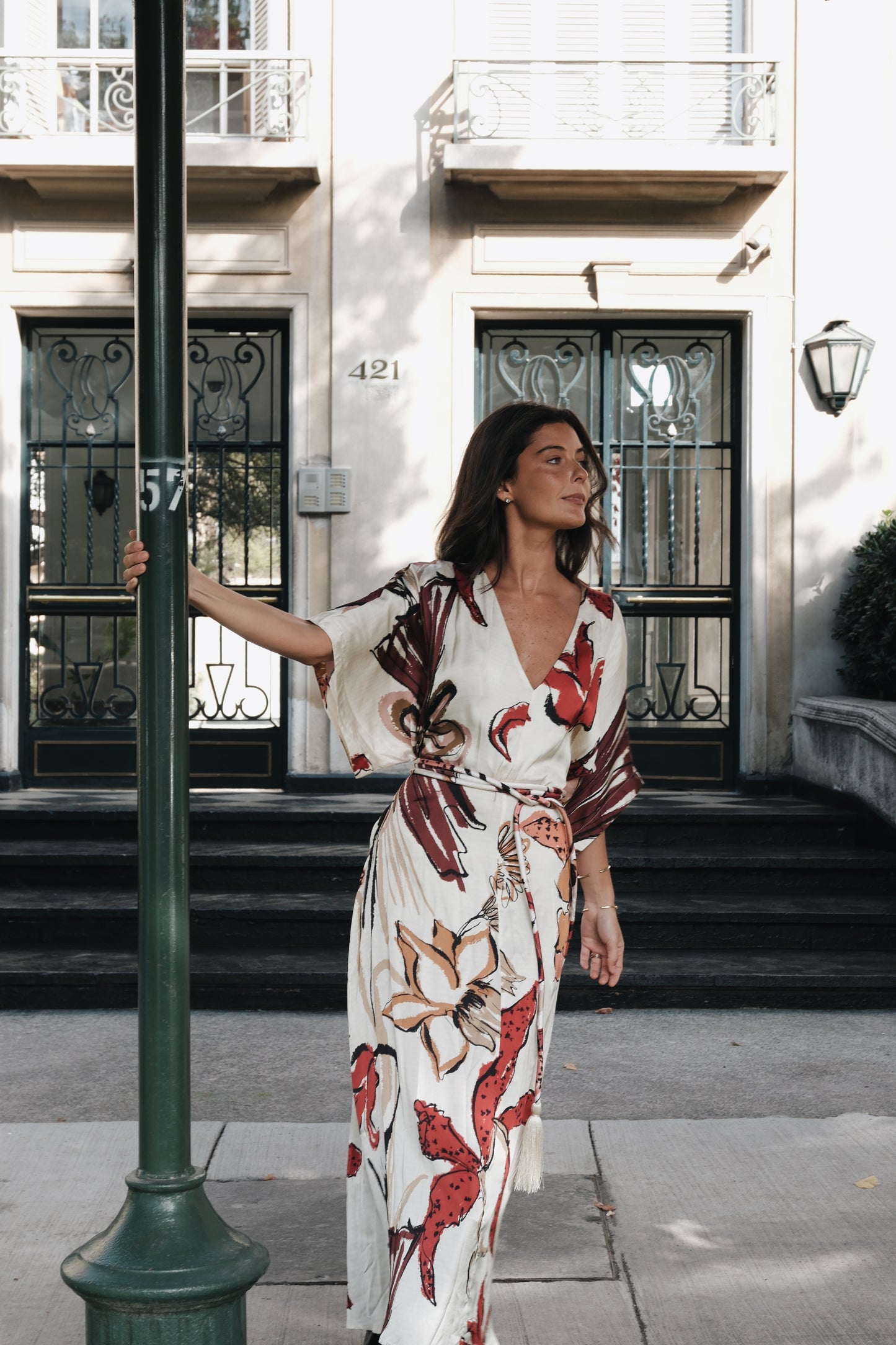 VESTIDO LÍRICA IVORY BURGUNDY