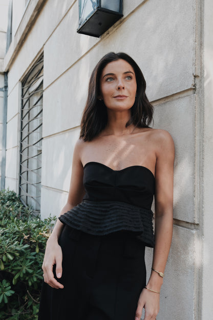 CROP TOP DEL MAR NEGRO