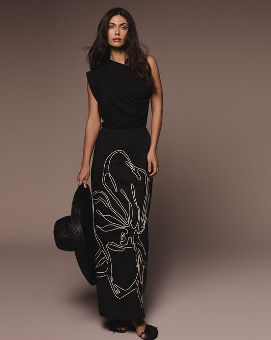 VESTIDO BRASSIA NEGRO