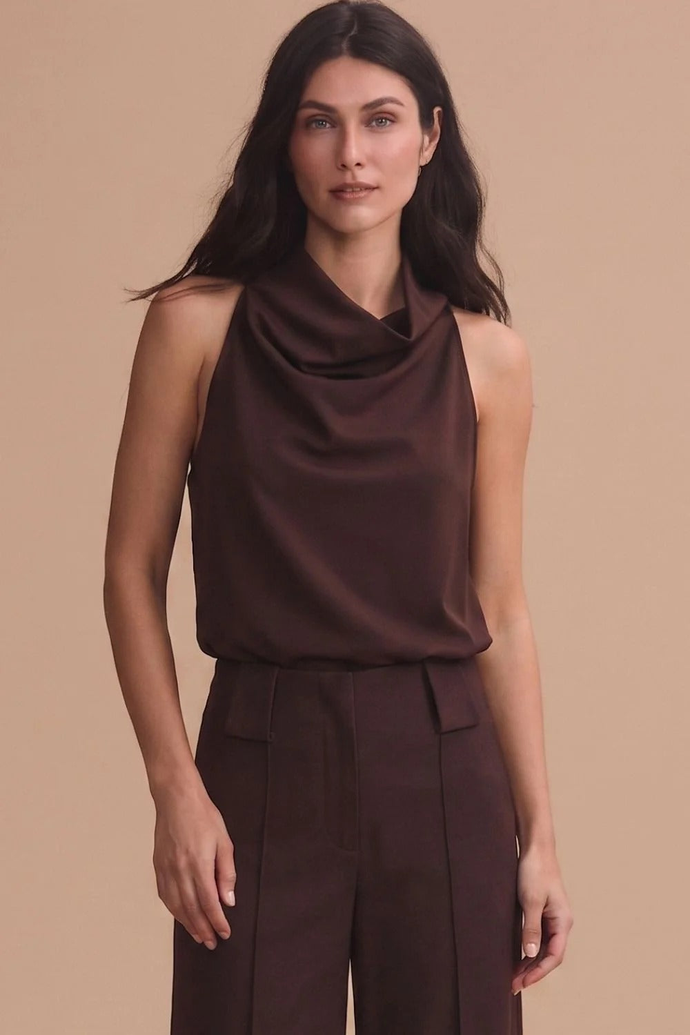 BLUSA NOCHE DE LIRIOS BROWN