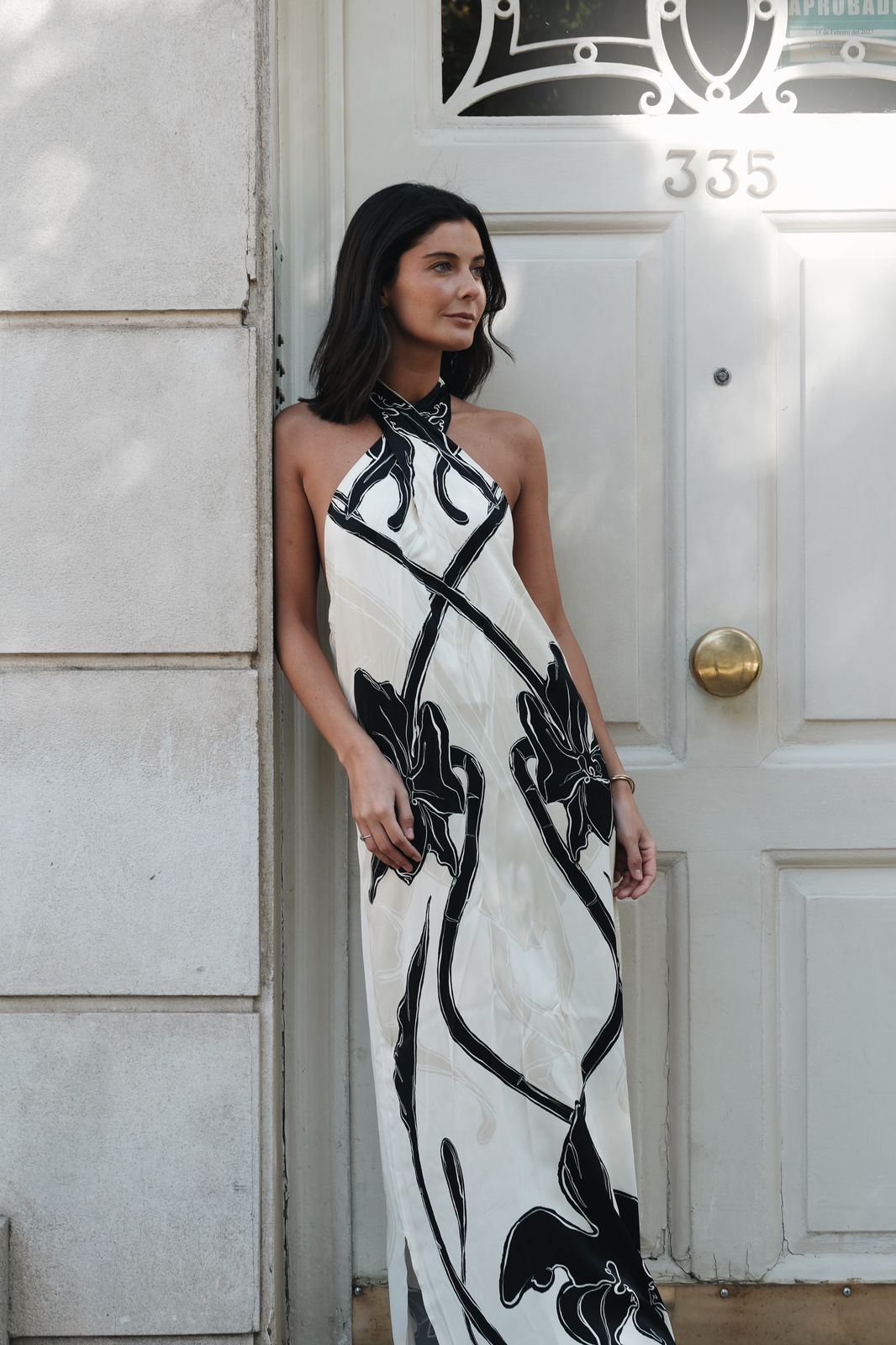 VESTIDO FILOSOFIA DEL ARTE IVORY NEGRO