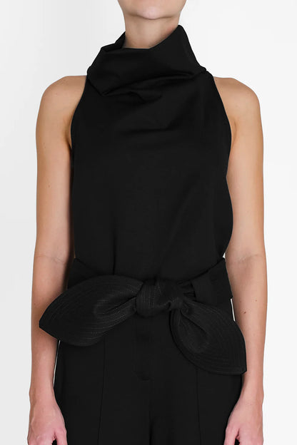 BLUSA NOCHE DE LIRIOS NEGRO