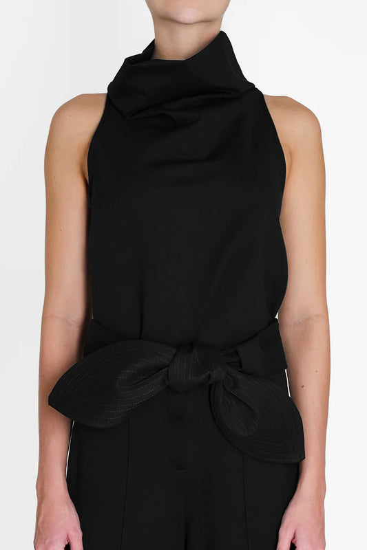 BLUSA NOCHE DE LIRIOS NEGRO