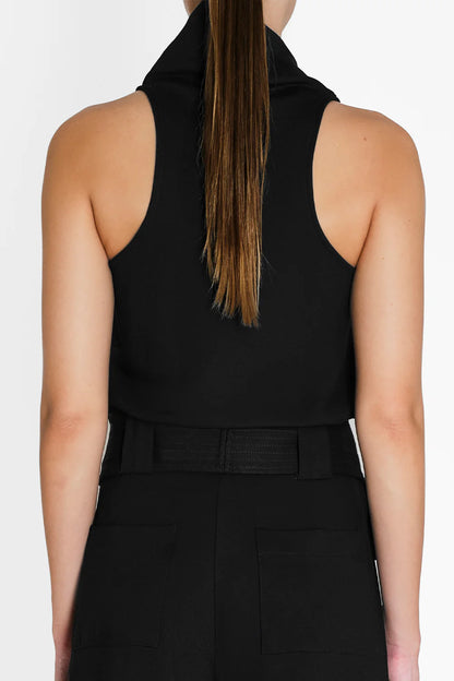 BLUSA NOCHE DE LIRIOS NEGRO