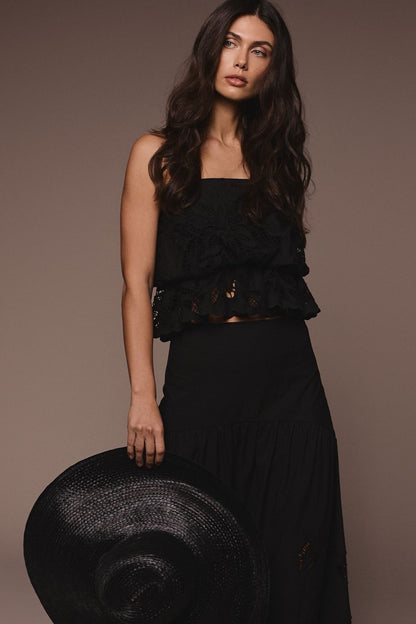 CROP TOP LUNEL NEGRO