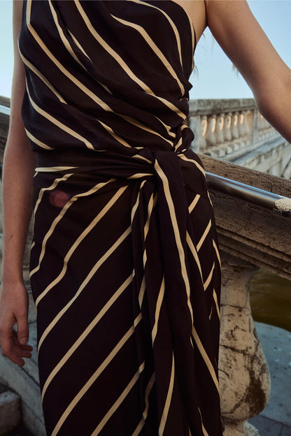 VESTIDO DAHLIA CHOCOLATE