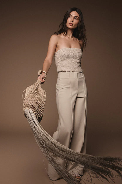 PANTALON NEW PAULETTE LIGHT BEIGE