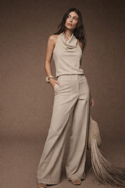 BLUSA NOCHE DE LIRIOS LIGHT BEIGE