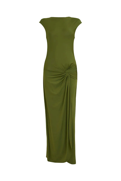 VESTIDO RADHA VERDE OLIVA